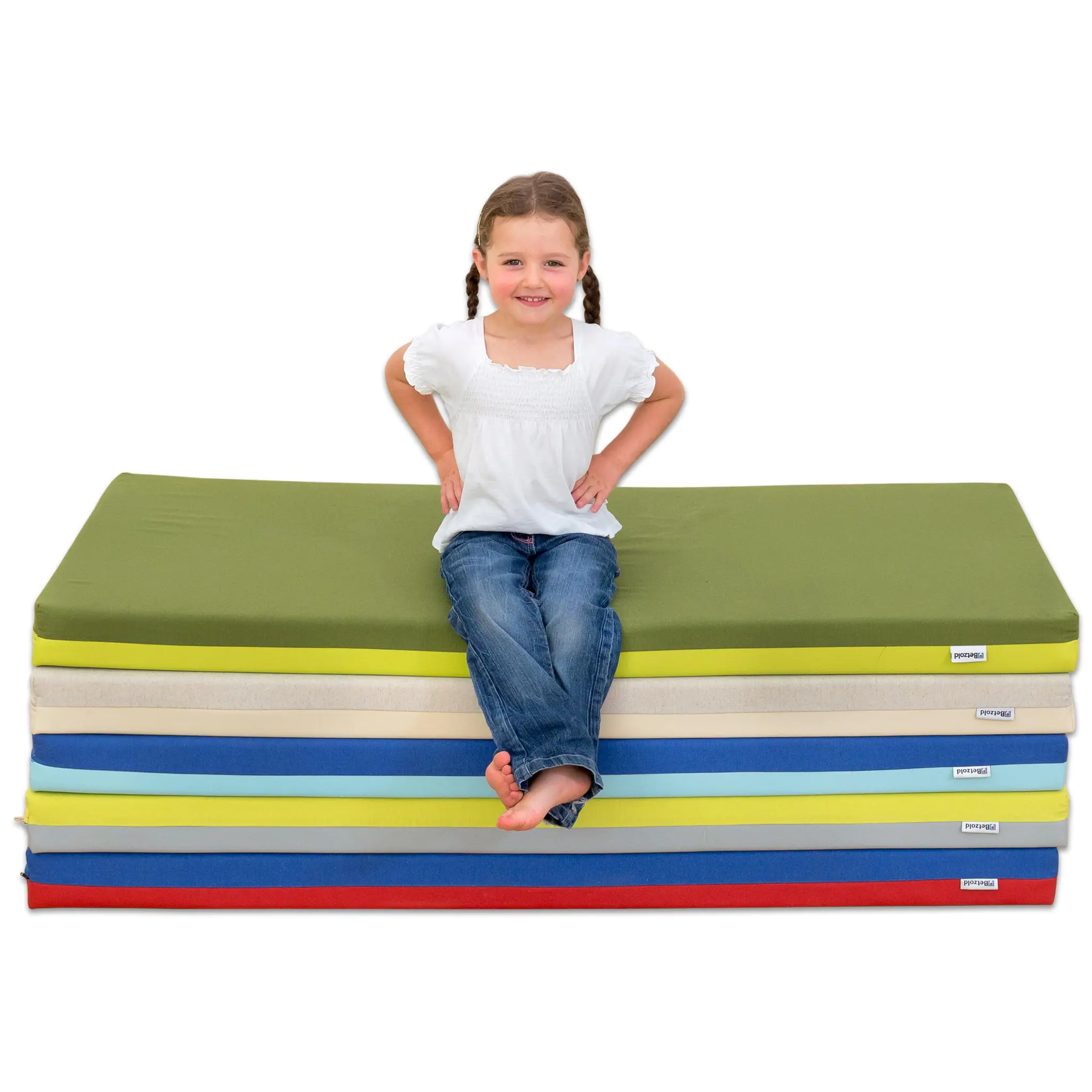 Liegepolster 140 x 60 x 6 cm, Farbe hellbeige/beige aus der Kategorie Spielpodeste