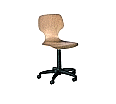 Drehspindelstuhl, höhenverstellbar 50-69 cm, fahrbar, aus der Kategorie Fachraumstühle