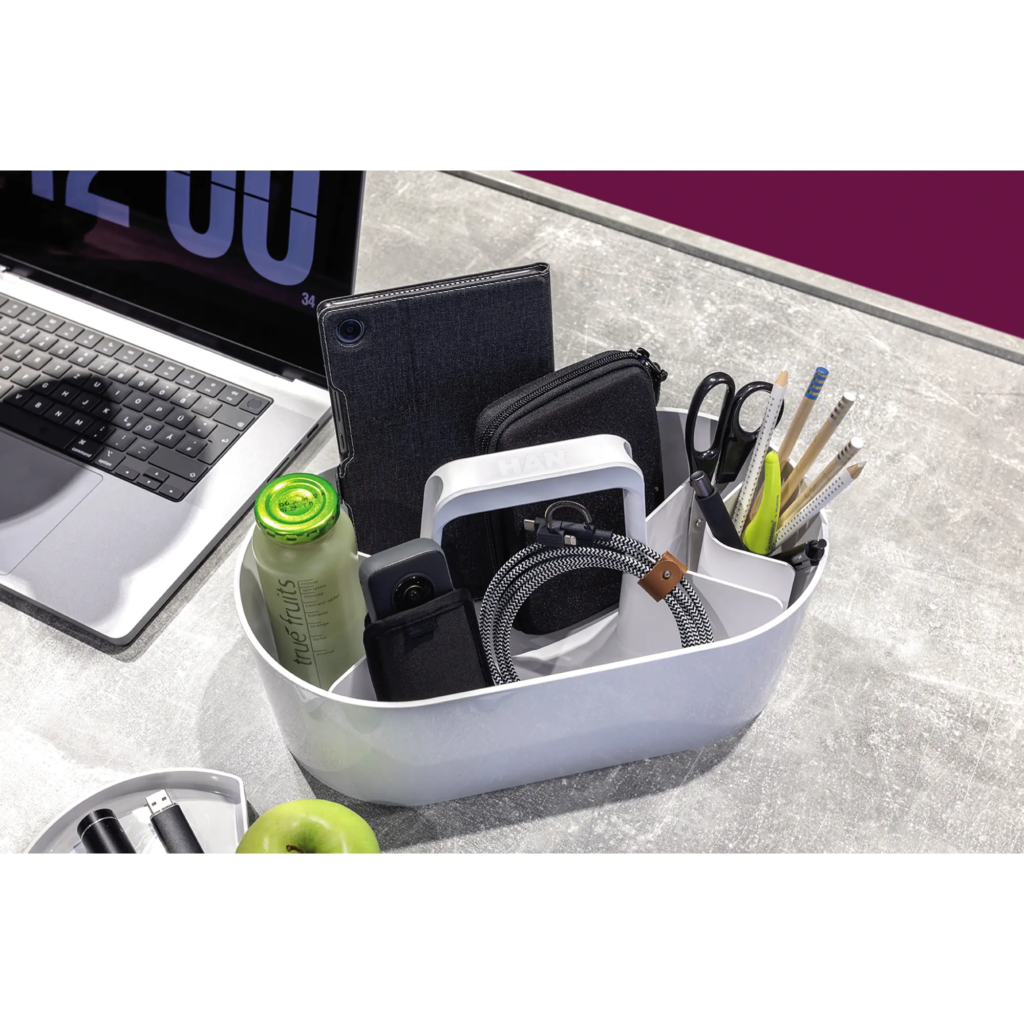 HAN Organisationsbox LOFT 4Fächer snow white aus der Kategorie Aufbewahrung
