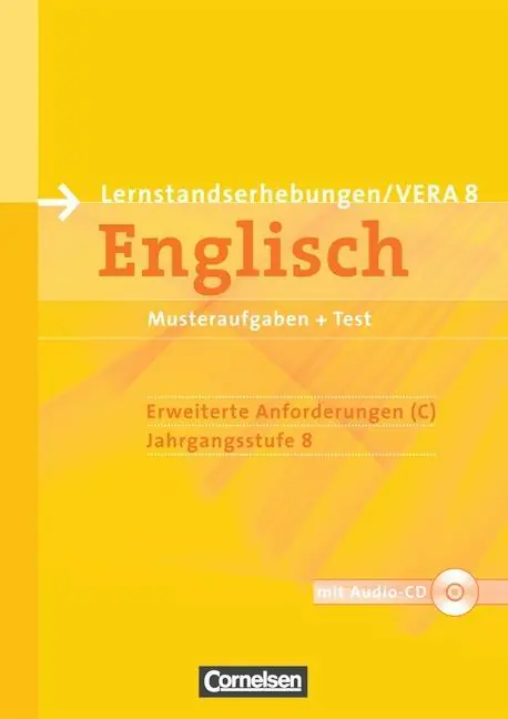 Vorbereitungsmaterialien für VERA - Englisch. 8. Schuljahr. Erweiterte aus der Kategorie Englisch