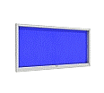Info-Wandvitrine,  93 cm hoch, 195x8,0 cm (B/T), Rückwand: Stoff, aus der Kategorie Vitrinen