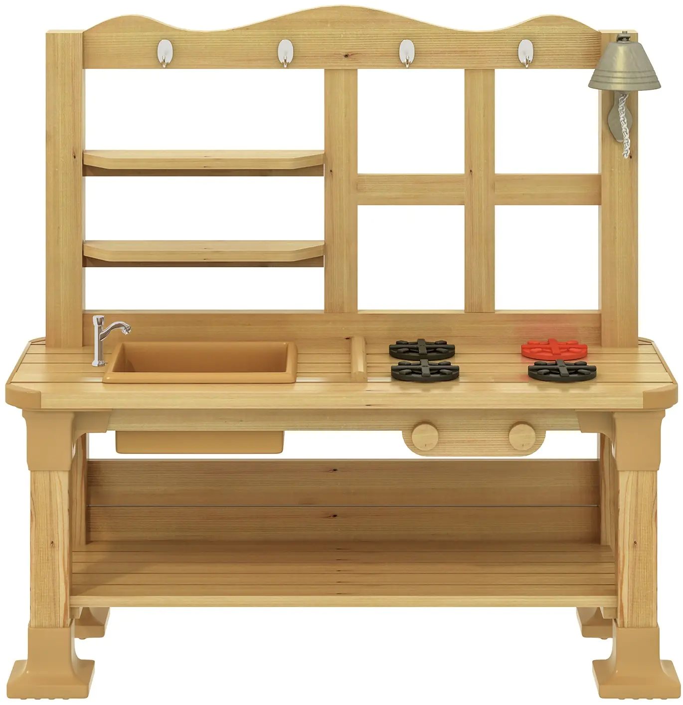 Outdoor-Spielküchen-Set Maße B/H/L: 50 x 113 x 120 cm, imprägniertes Kiefernholz