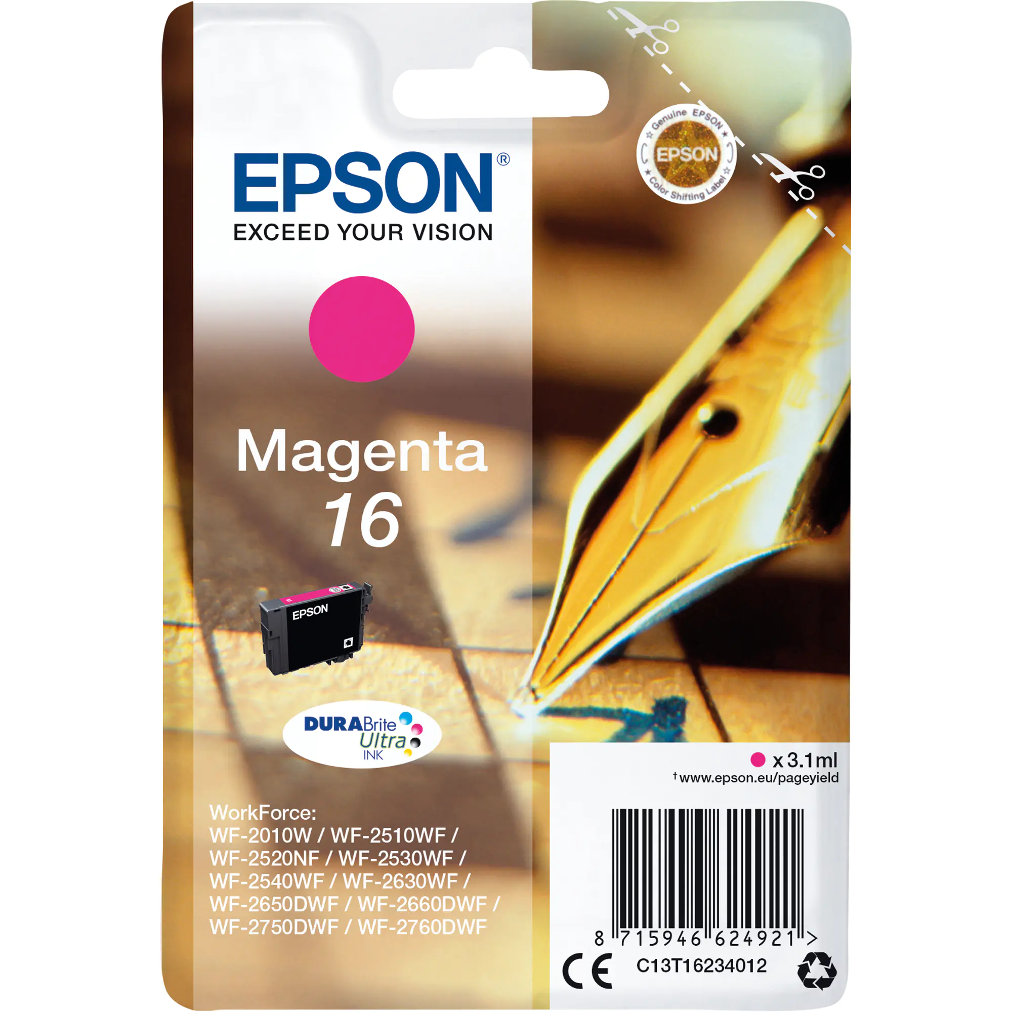 Epson Tintenpatrone 16 3,1ml magenta aus der Kategorie Tinte & Toner
