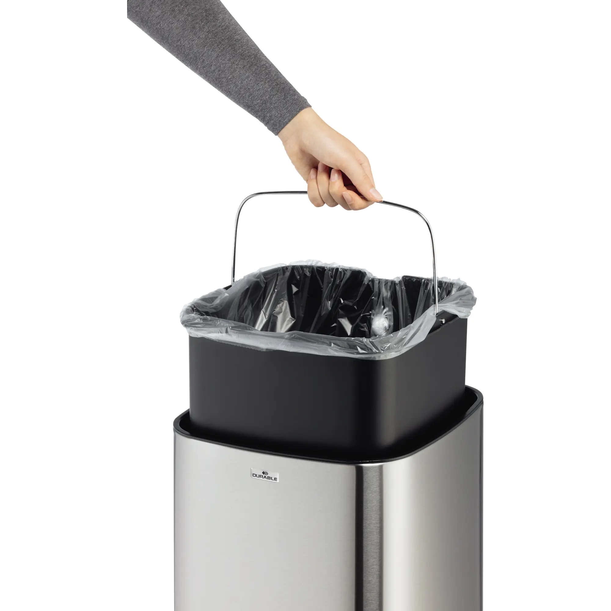 Durable Abfalleimer NO TOUCH Edelstahl 6l aus der Kategorie Abfalleimer