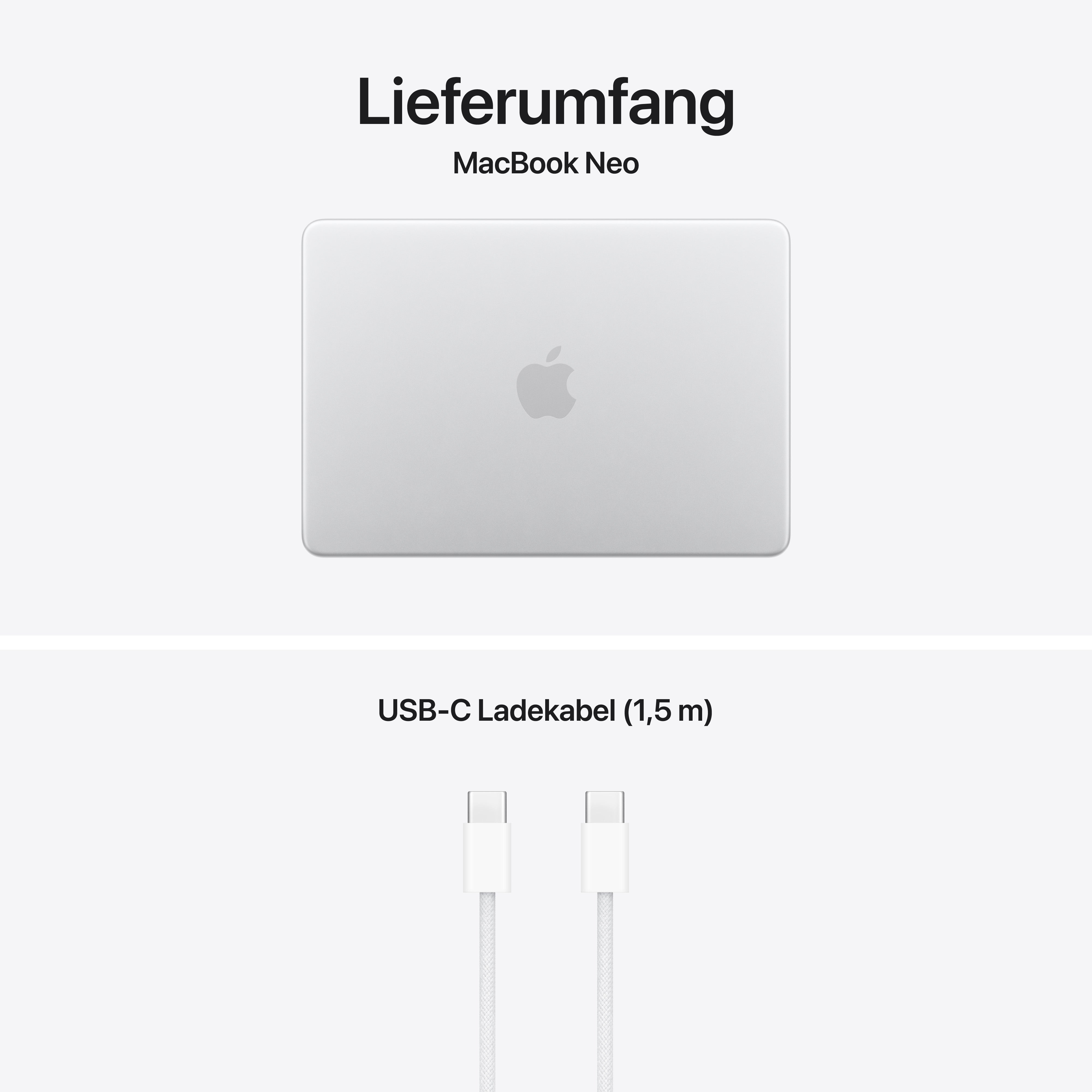 Apple Macbook Neo 13" | A18 pro | 8GB | 256GB | Silber aus der Kategorie Notebooks