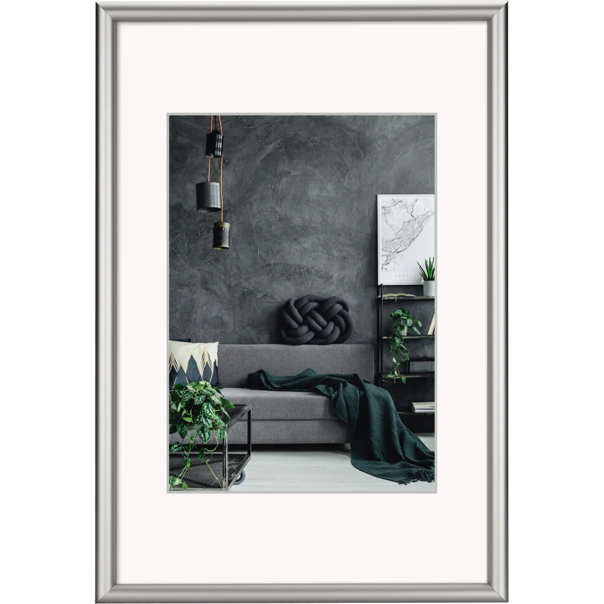Hama Bilderrahmen Detroit 30x40cm silber aus der Kategorie Home & Living