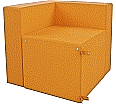 Sitzelement Sessel-Ecke, 70 x 70 x 70 cm, Sitzhöhe 42 cm, Bezug: Stoff