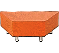 Sitzelement, Trapez klein, 112x50 cm (B/T), Höhe 40 cm,