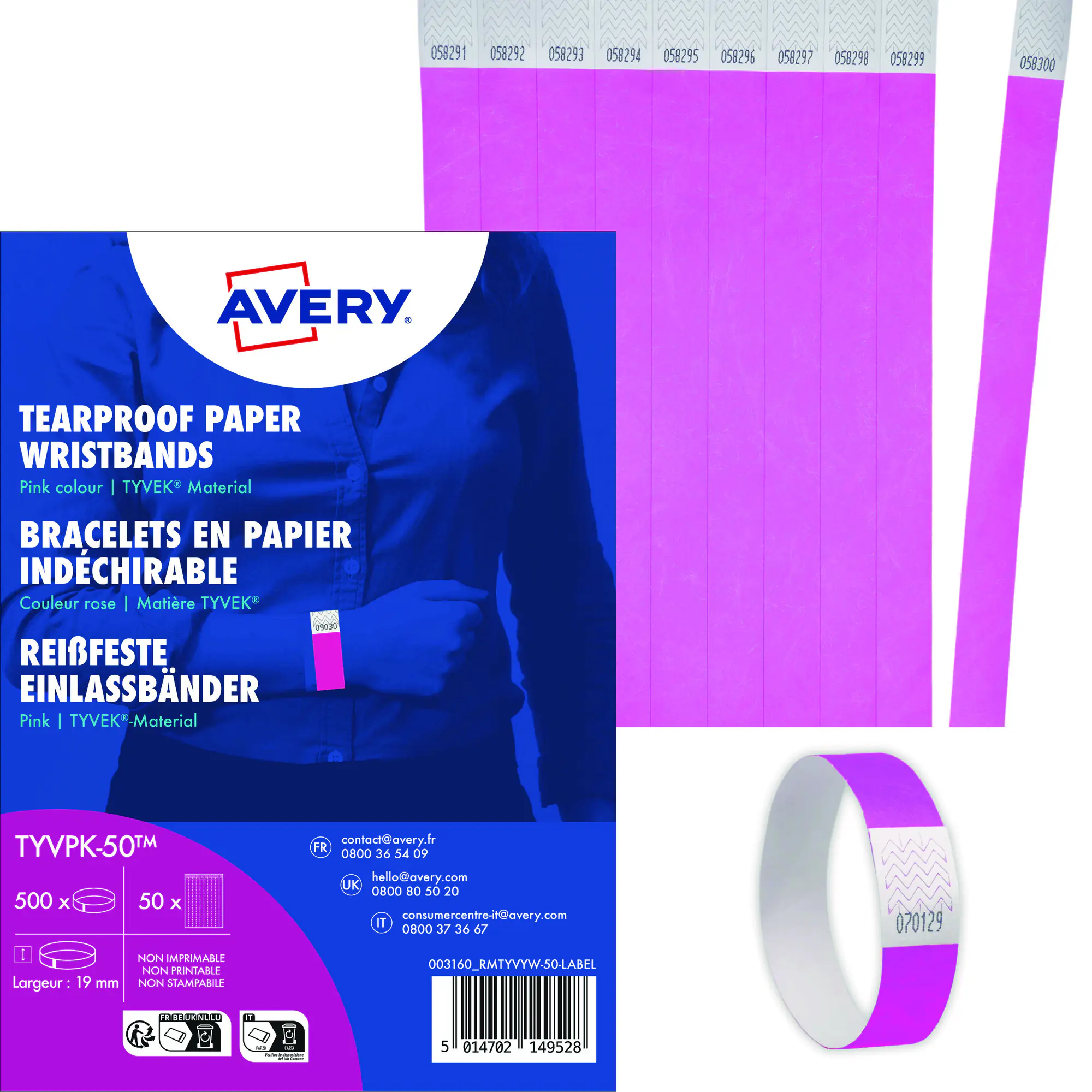 Avery Zweckform Einlassband neon pi 500St aus der Kategorie Partyzubehör