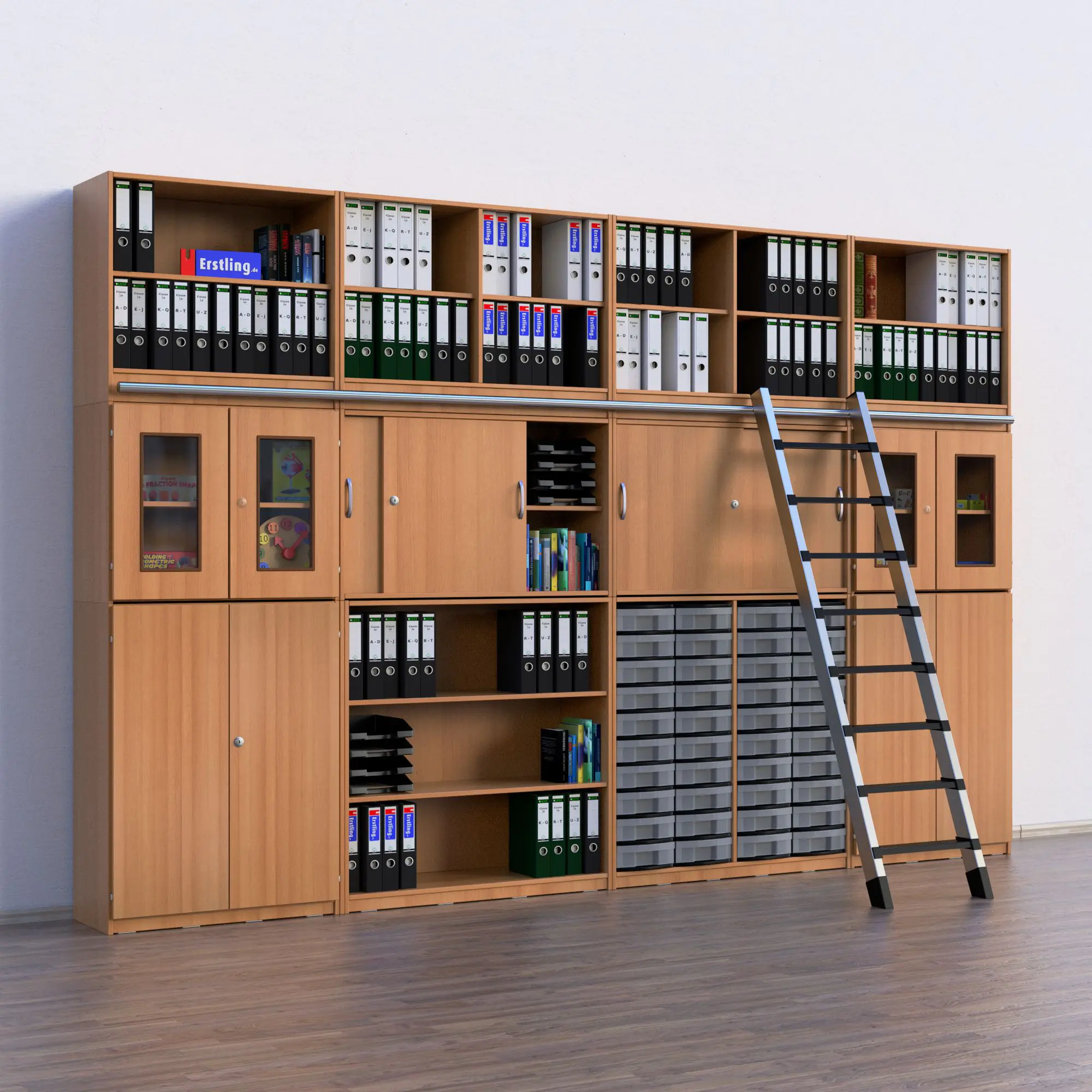 Schließfachschrank, 190 cm hoch, 42x50 cm (B/T), aus der Kategorie Schließfachschränke