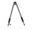 Zirkel Kunststoff weiß mit Dreifuß, Drehgriff, Grad- und cm- Teilung, 50 cm, aus der Kategorie Zirkel