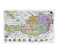 Wandkarte Österreich, politisch, 160x120 cm,