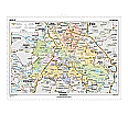 Wandkarte Berlin, politisch, 160x120 cm, aus der Kategorie Wandkarten Bundesländer