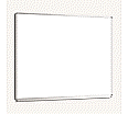 Whiteboard, 120x100 cm, mit durchgehender Ablage, Stahlemaille weiß,