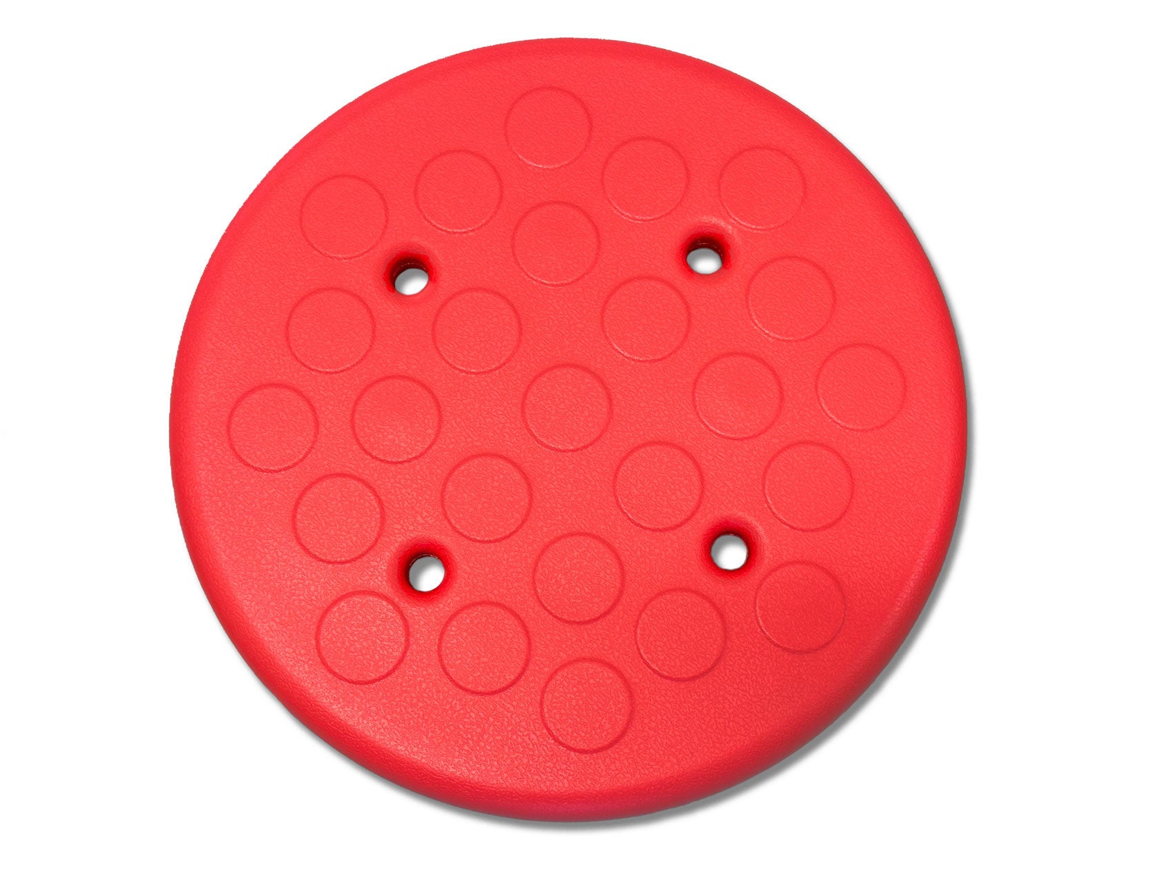 Hocker höhenverstellbar 34 bis 40 cm, sehr robuste Sitzfläche aus PU in rot aus der Kategorie Hocker