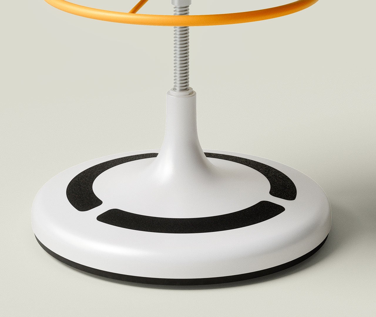 poptop Drehstuhl höhenverstellbar von 310-445mm, Sitzschale Filz grau aus recycelten PET Flaschen  aus der Kategorie Stühle