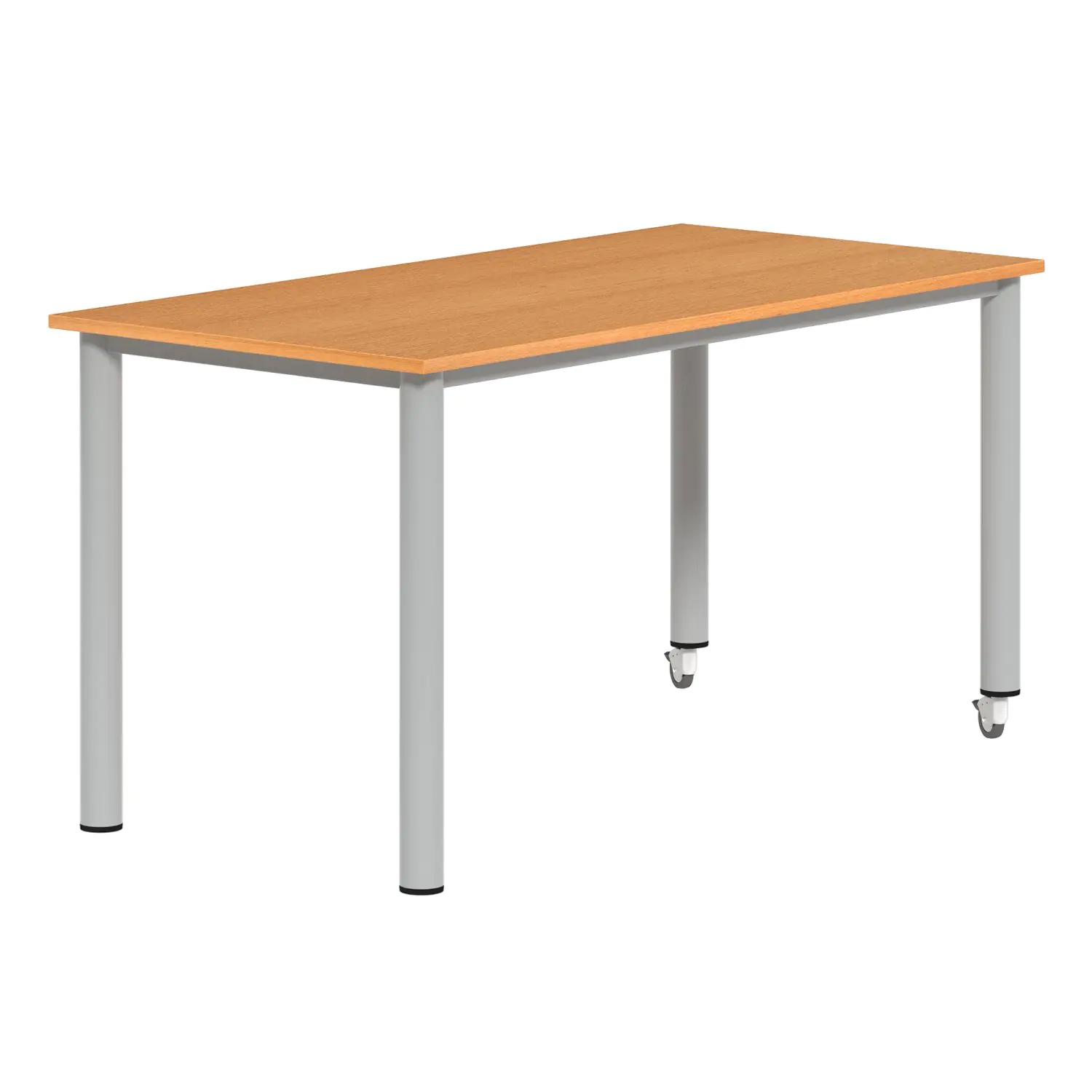 Rechtecktisch, 140x70 cm (B/T), höhenverstellbar 58-72 cm, fahrbar