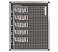 Klassen-Plantafel, 10 Stunden Mo-Fr, für 20 Klassen, 103x97 cm,