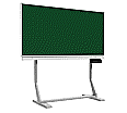 Tafel freistehend, 200x100 cm, Stahlemaille grün, aus der Kategorie Schultafeln & Whiteboards
