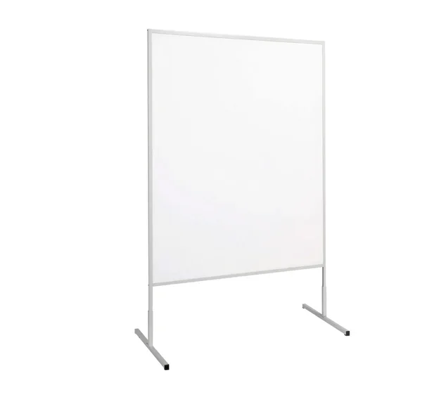 Moderationswand, 191 cm hoch, H/B 150 x 120 cm, weiße Papierbeschichtung aus der Kategorie ungeteilt