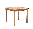 Quadrattisch,  80x80 cm (B/T), 71 cm hoch, Buche-Massivholzgestell mit gerader Zarge, Wechselgleiter