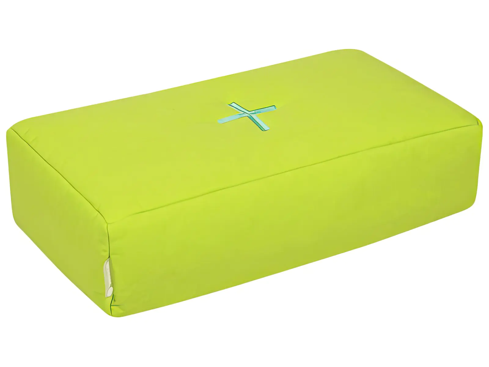 COCOON Hocker Rechteck, abnehmbarer Bezug in hellblau aus der Kategorie Hocker
