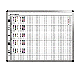 Klassen-Plantafel, 10 Stunden Mo-Fr, für 35 Klassen, 103x157 cm,