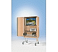 Flat-Screen-Schrank fahrbar, bis 40 Zoll Diagonale, Höhe 190 cm, 96x57 cm (B/T) aus der Kategorie Flat TV Schränke
