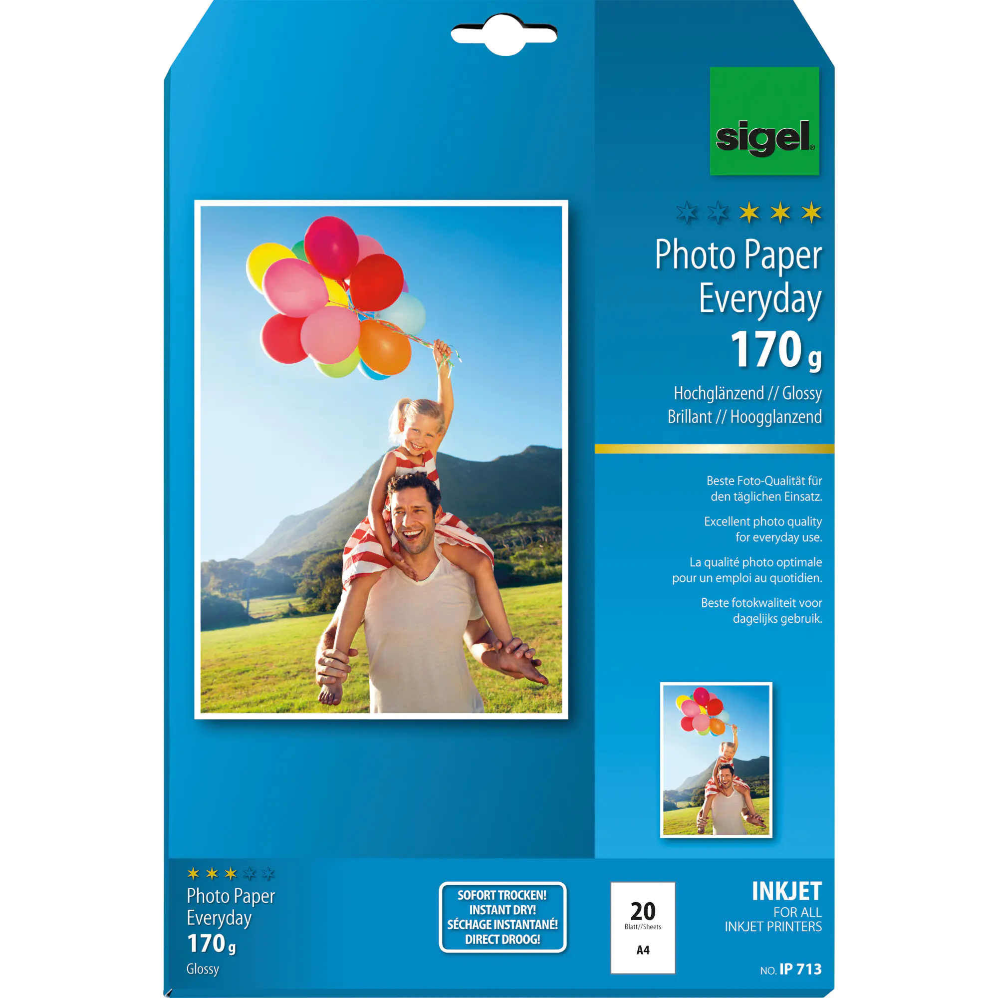 Sigel Fotopapier Everyday- plus DIN A4 170g ws 20 Bl. aus der Kategorie Spezialpapiere