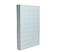Handyfachschrank aus Stahl, 153 cm hoch,  93x20 cm (B/T), 50 nummerierte Handyfächer,