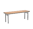 Klapptisch, 200x60 cm (B/T), 72 cm hoch, 4-Fuß,