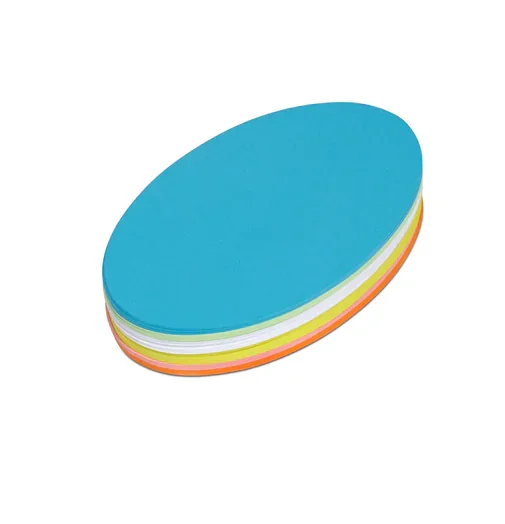 Moderationskarten Oval, Größe: 11 x 19 cm, 120 Stück, farbig sortiert aus der Kategorie Zubehör & Ersatzteile Präsentation