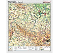 Wandkarte Thüringen, phys.(Vorderseite), polit.(Rückseite), 147x171cm aus der Kategorie Wandkarten Bundesländer