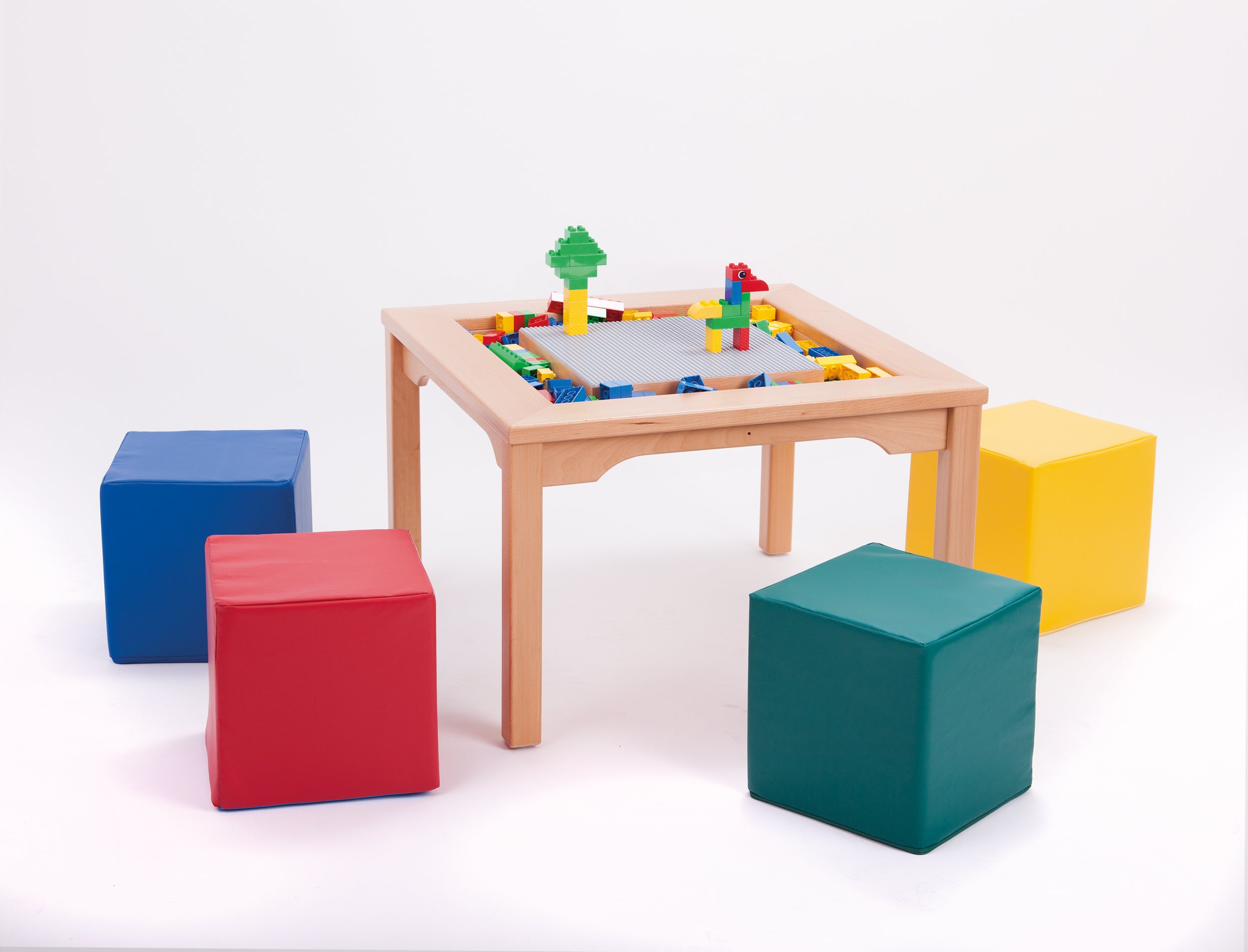 Spieltisch für LEGO®/DUPLO® inkl. Steine, gesamte Tischfläche 76 x 76 cm aus der Kategorie Tische