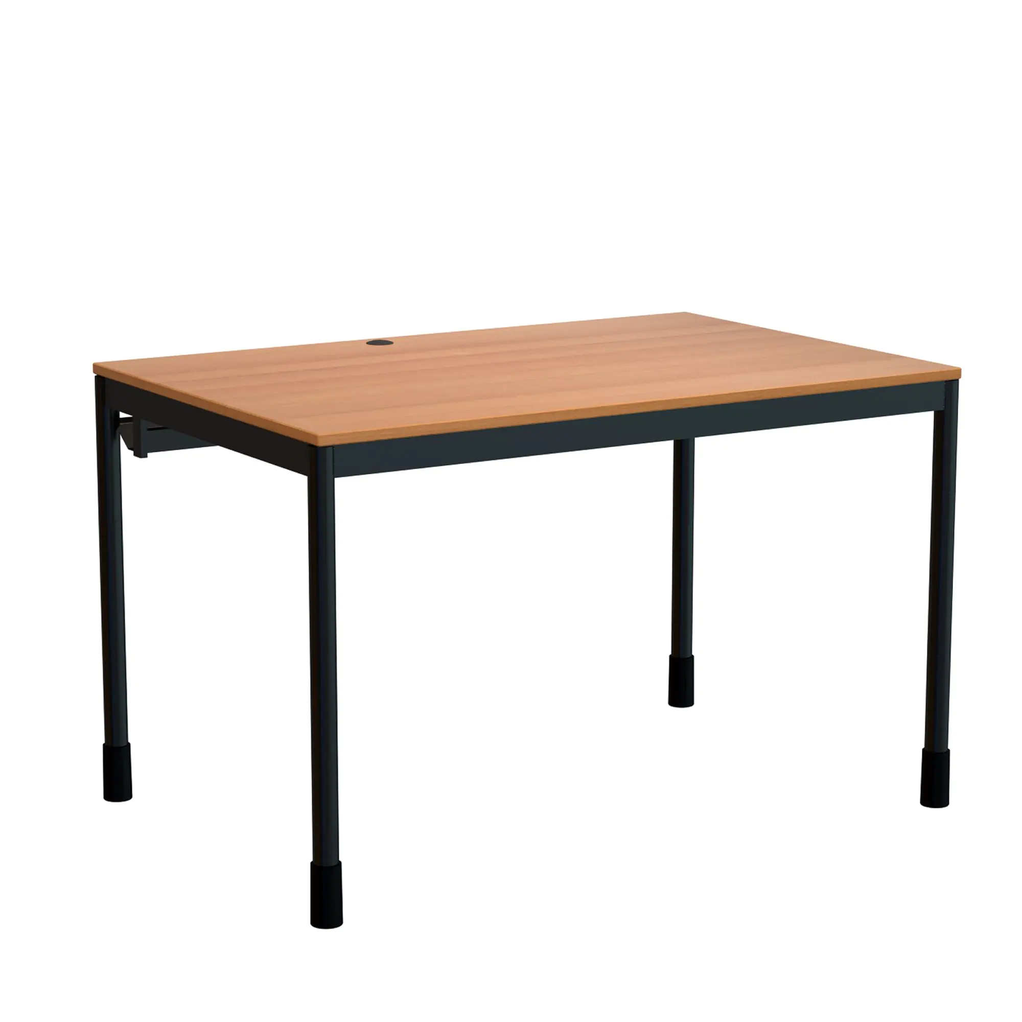 EDV-Tisch, 120x80 cm (B/T), 72 cm hoch, offener Blechkabelkanal, aus der Kategorie EDV-Tische