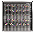 Personal-Raum-Plan, 10 Stunden, 53 Spalten, 103x117 cm,