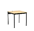 EDV-Tisch,  80x80 cm (B/T), 72 cm hoch, offener Blechkabelkanal, aus der Kategorie EDV-Tische
