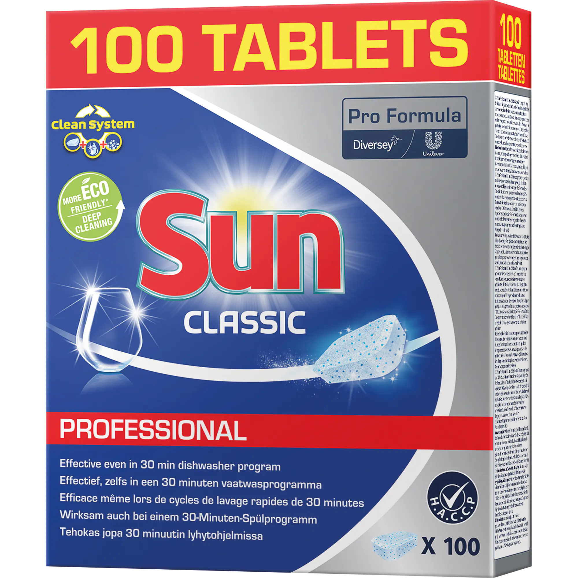 SUN Spülmaschinentabs Classic 8710447466919 100 St./Pack. aus der Kategorie Reinigung