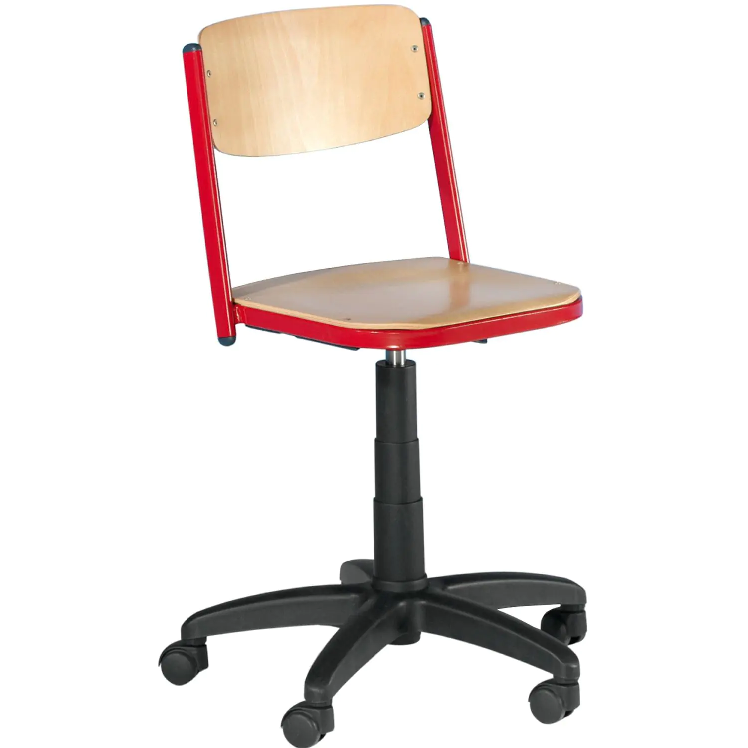 Drehspindelstuhl, höhenverstellbar 50-69 cm, fahrbar,