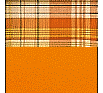 Stoff Orange kariert - Orange