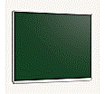 Wandtafel Stahlemaille grün, 120x100 cm, mit durchgehender Ablage, aus der Kategorie Präsentationsflächen & -ausstattung