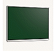 Wandtafel Stahlemaille grün, 120x 90 cm, mit durchgehender Ablage, aus der Kategorie Langwandtafeln Grün