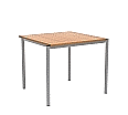 Quadrattisch,  80x80 cm (B/T), Höhe wählbar, stapelbar aus der Kategorie Quadrattische