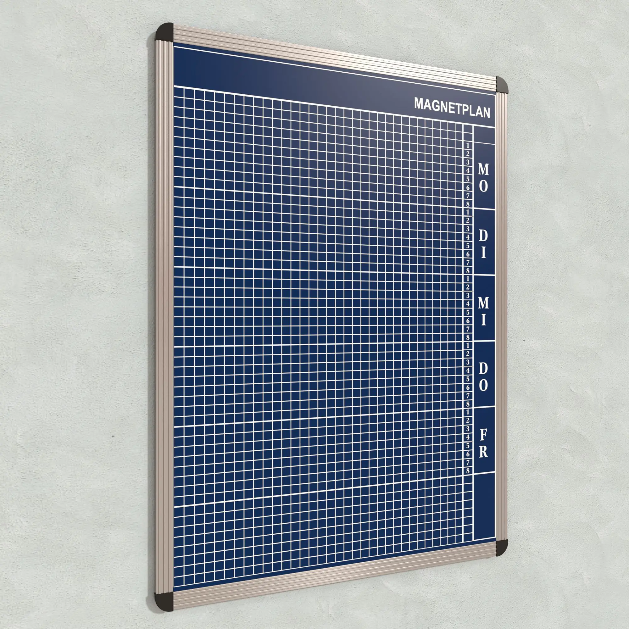 Personal-Raum-Plan,  8 Stunden, 33 Spalten, 103x77 cm, aus der Kategorie Personal- Raum- Tafeln 8h
