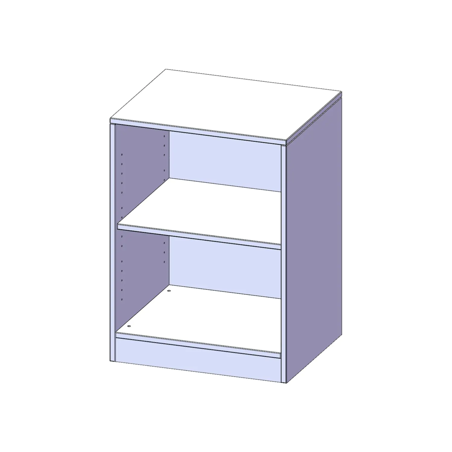 Regal, 2 OH -  B/H/T 60x82x40 cm aus der Kategorie Regale allgemein