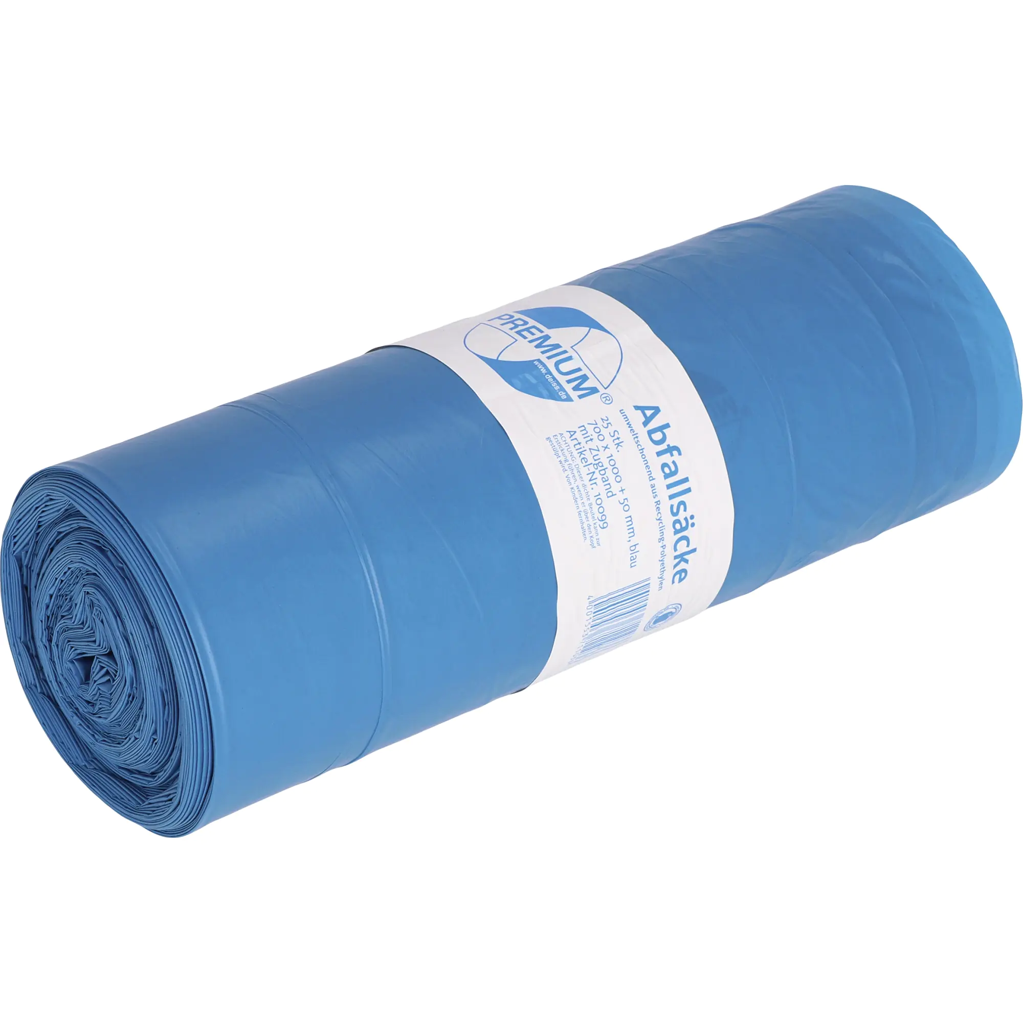 Premium Müllsack Zugband LDPE 120L blau aus der Kategorie Abfallentsorgung