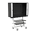 Flat-Screen-Schrank fahrbar, bis 52 Zoll Diagonale, Höhe 190 cm, 154x65 cm (B/T)