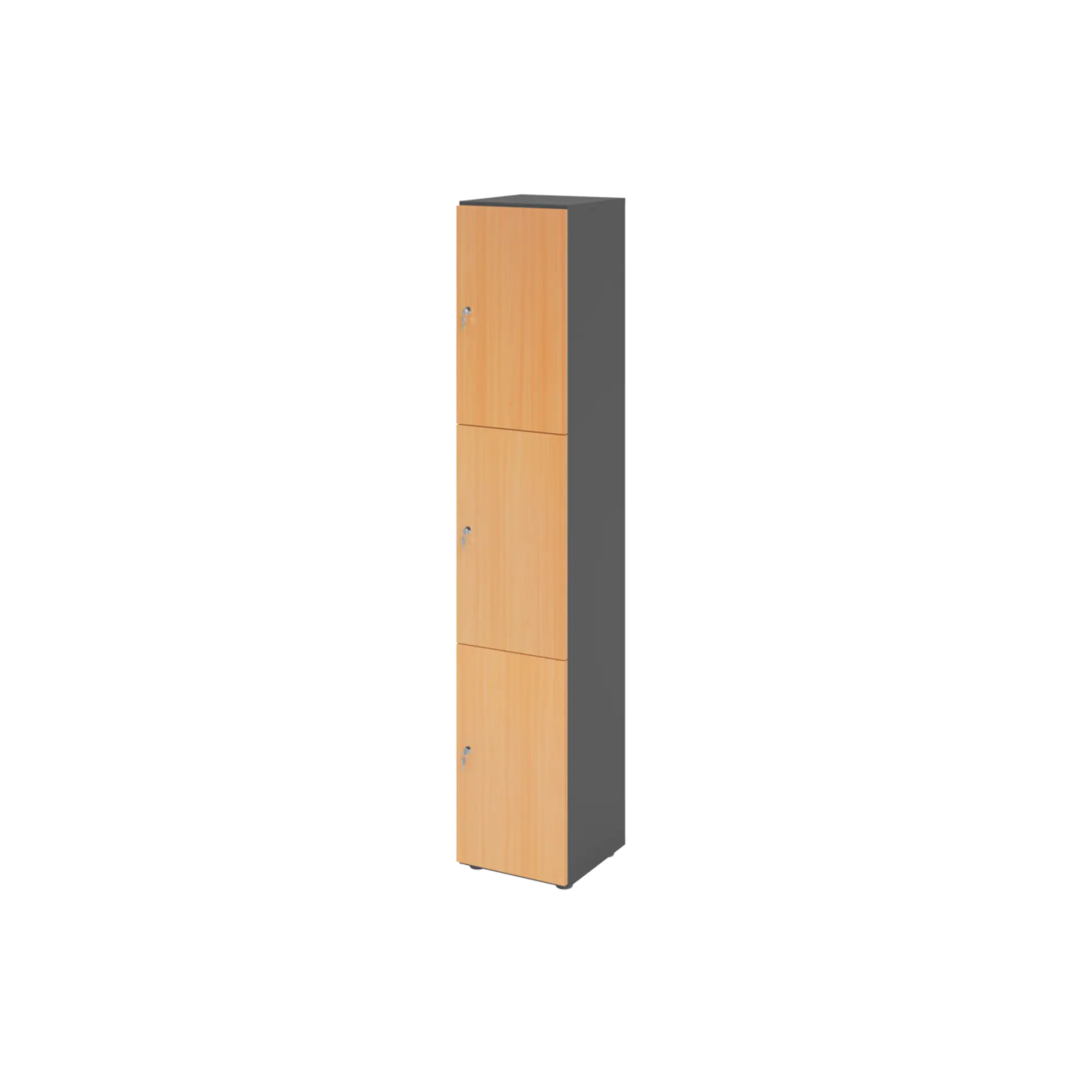 Hammerbacher Schliessfach- schrank 6OH gp/bu 3xDS aus der Kategorie Garderobenschränke