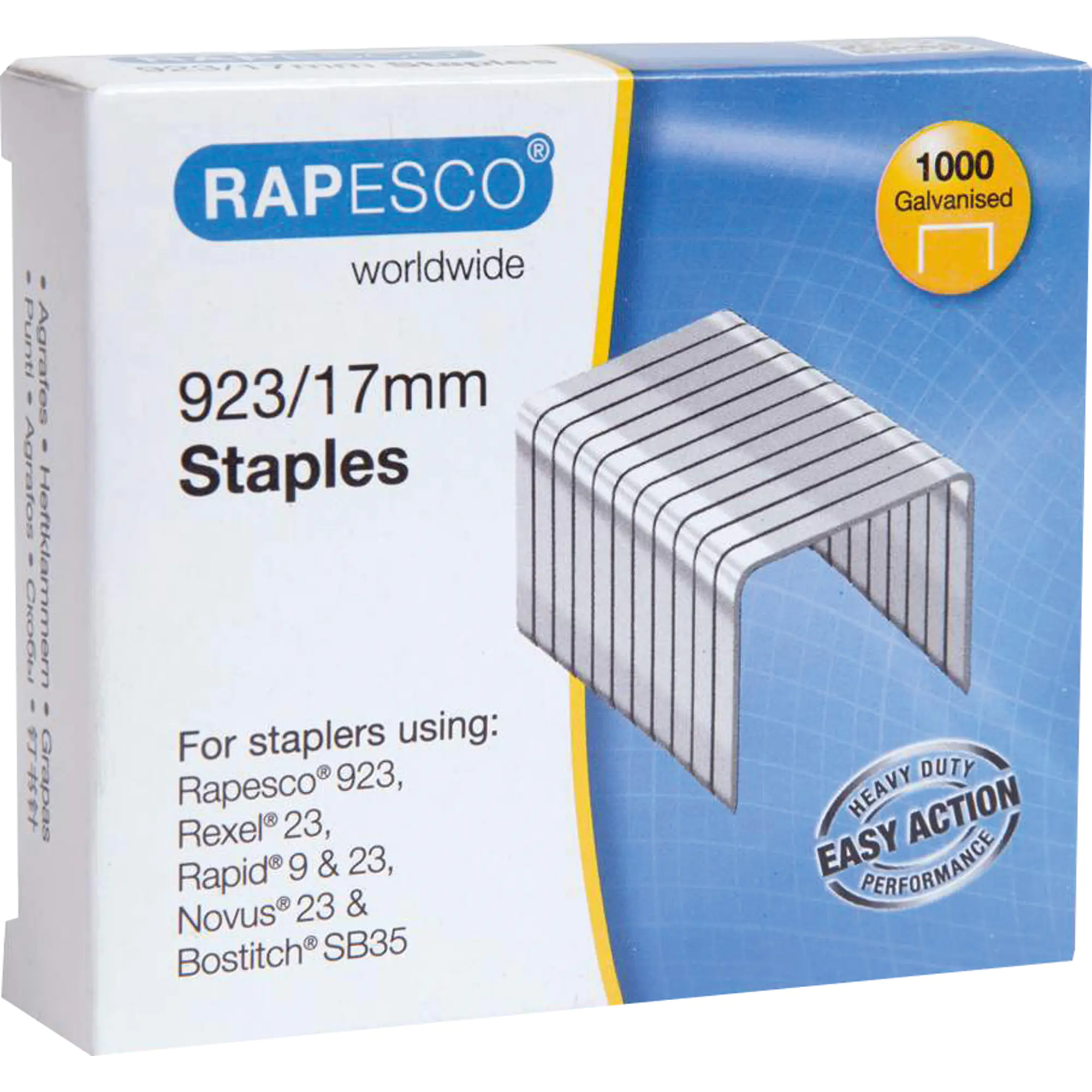 Rapesco Heftklammern 923/17mm verzinkt aus der Kategorie Klammern