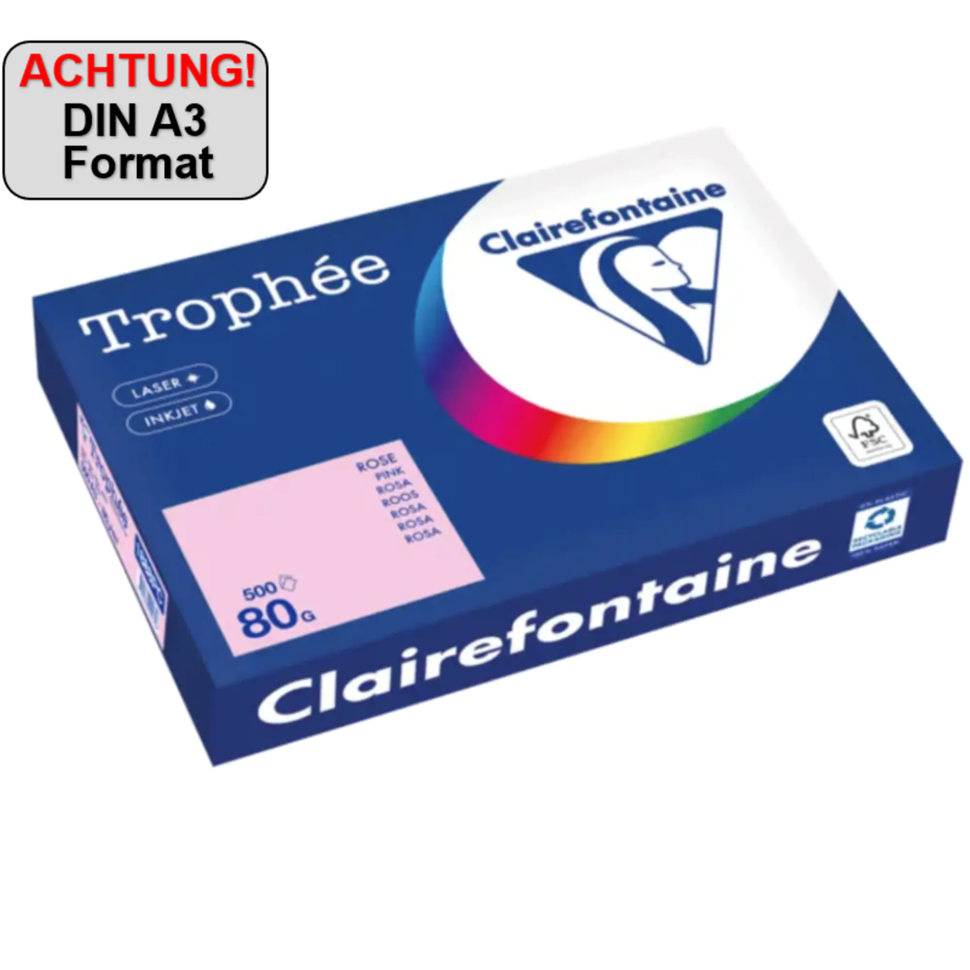 Clairefontaine Kopierpapier A3 80g rs 500Bl aus der Kategorie Papiere